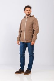 Jaqueta Dupla Cavalier Off White/Coffee