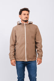 Jaqueta Dupla Cavalier Off White/Coffee