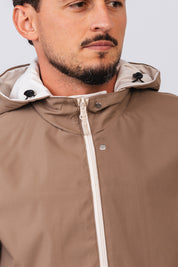 Jaqueta Dupla Cavalier Off White/Coffee
