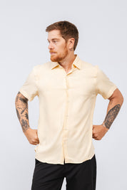Camisa Viscose MC Rayon Areia