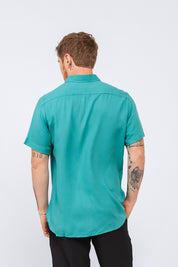 Camisa Viscose MC Rayon Verde Jaspe