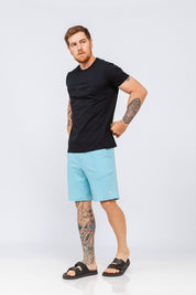 Bermuda Moletom Maldivas Azul Claro