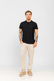 Camiseta Copa Henley Preta
