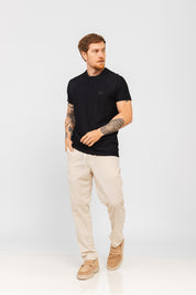 Camiseta Copa Henley Preta
