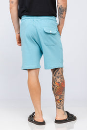 Bermuda Moletom Maldivas Azul Claro