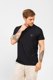 Camiseta Copa Henley Preta