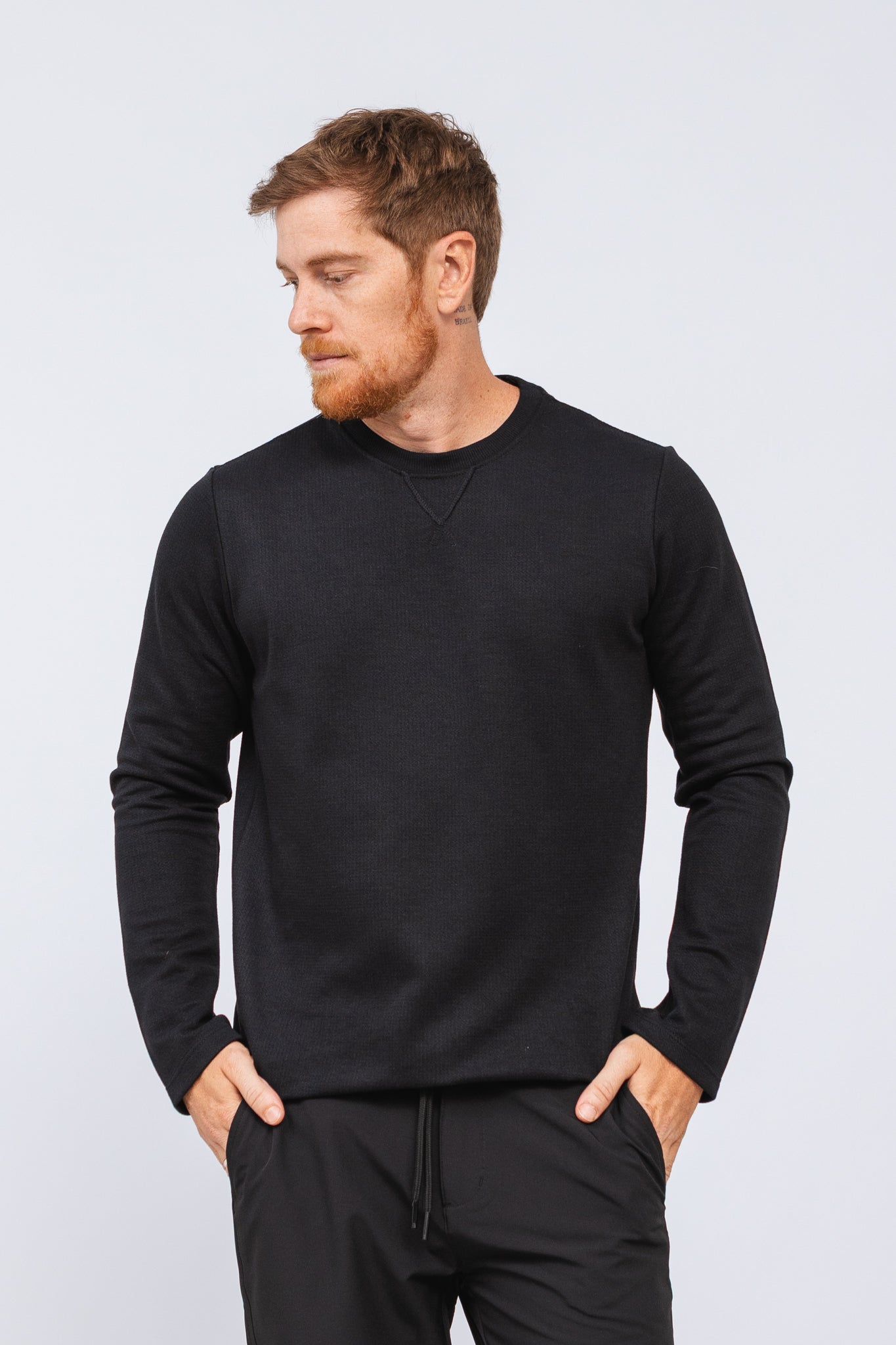 Camiseta Manga Longa Marriott Preta