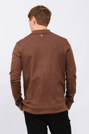 Polo Tricot ML Bruma Marrom
