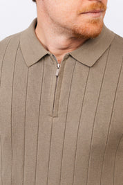 Polo Tricot ML Bruma Verde Musgo