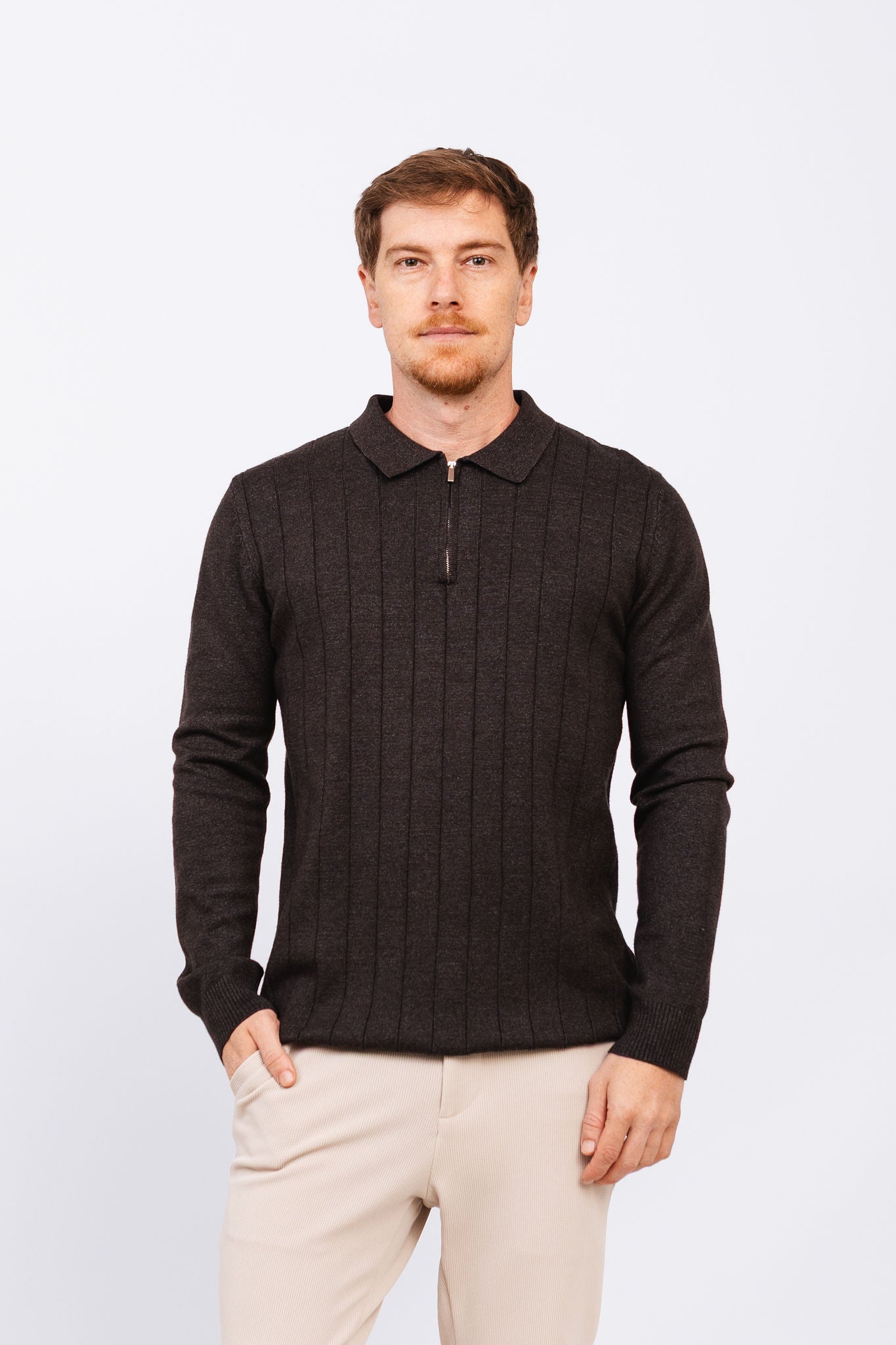 Polo Tricot ML Bruma Grafite