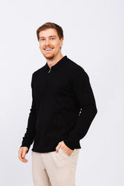 Polo Tricot ML Bruma Preta