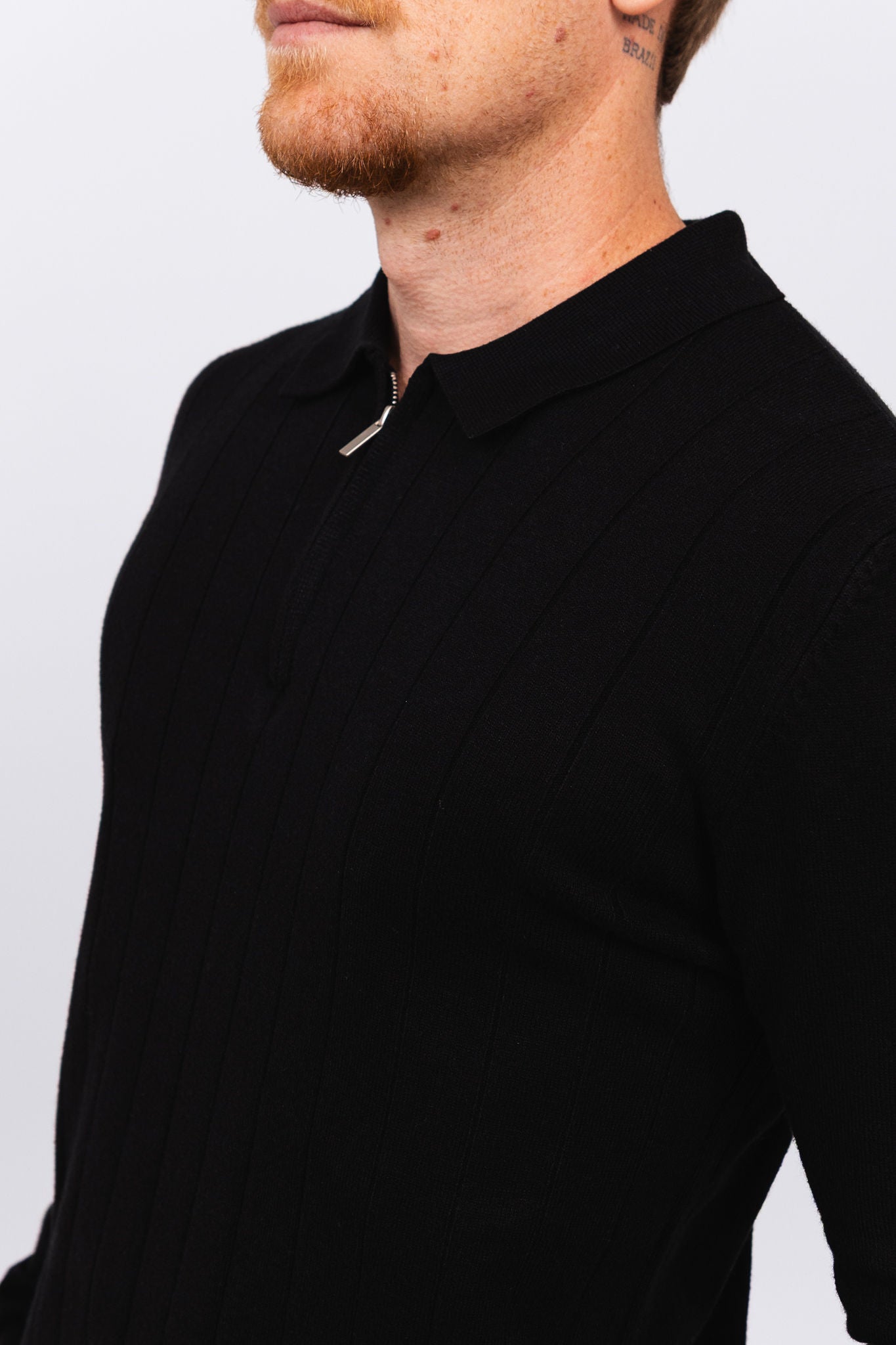 Polo Tricot ML Bruma Preta