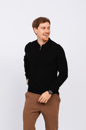 Polo Tricot ML Nord Preta