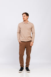 Polo Tricot ML Bruma Bege