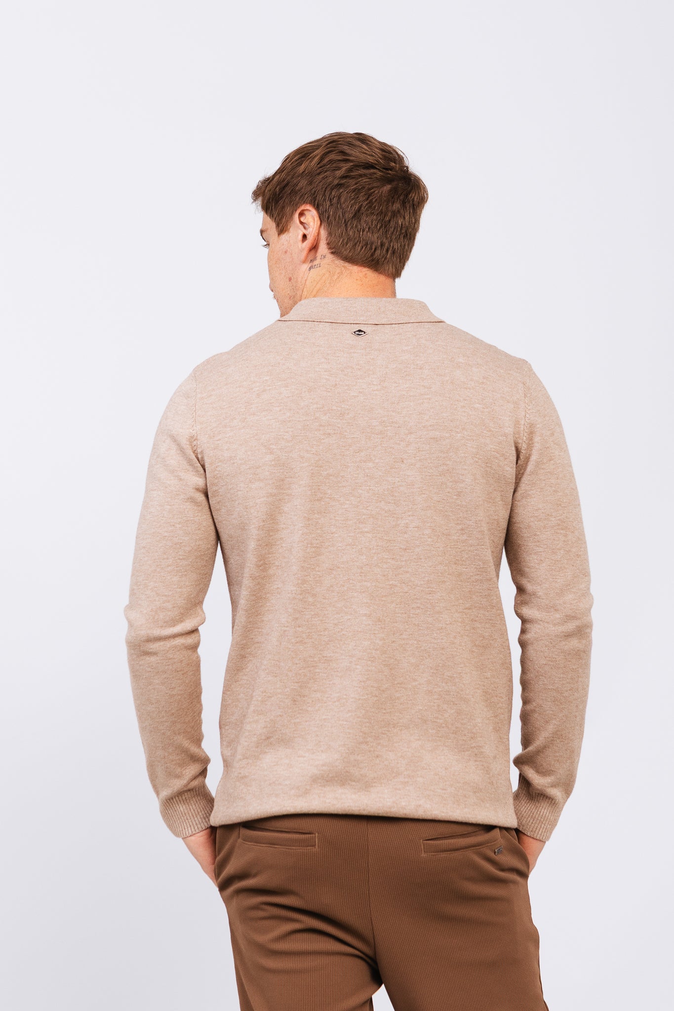Polo Tricot ML Bruma Bege