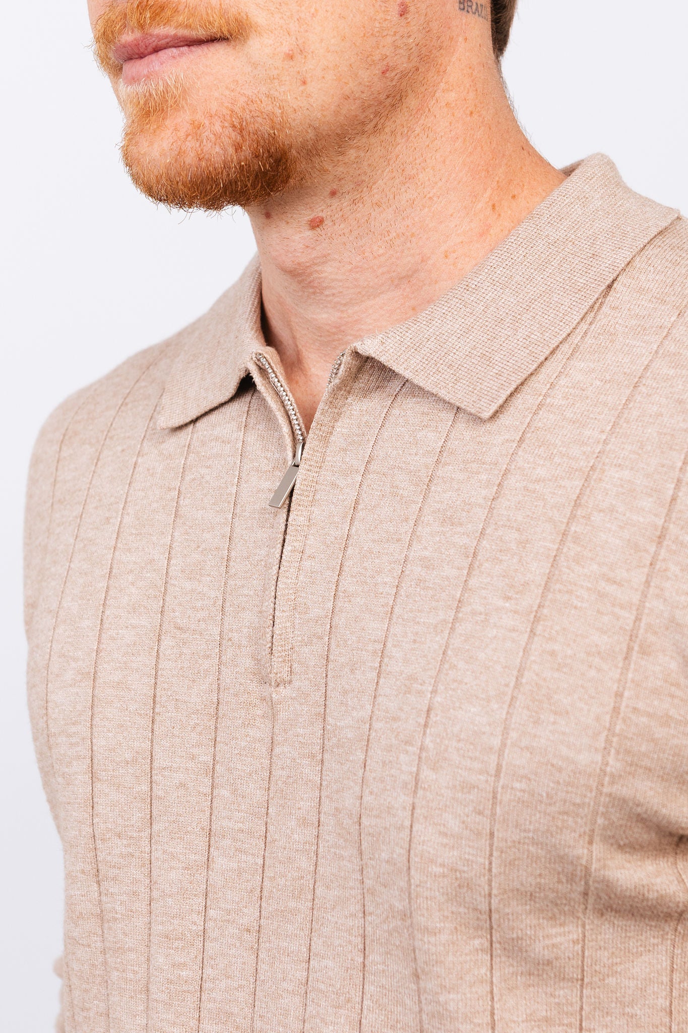 Polo Tricot ML Bruma Bege