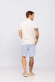 Bermuda Linha Sosso Azul Claro