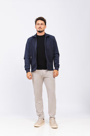Jaqueta Tricot Matteo Azul Marinho