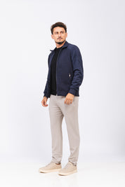 Jaqueta Tricot Matteo Azul Marinho