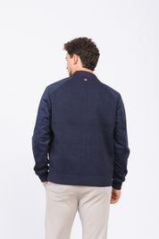 Jaqueta Tricot Matteo Azul Marinho