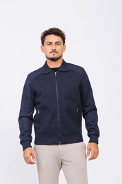Jaqueta Tricot Matteo Azul Marinho