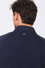 Jaqueta Tricot Matteo Azul Marinho