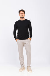 Sueter Tricot Ligne Preto