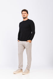 Sueter Tricot Ligne Preto