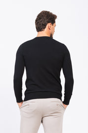 Sueter Tricot Ligne Preto