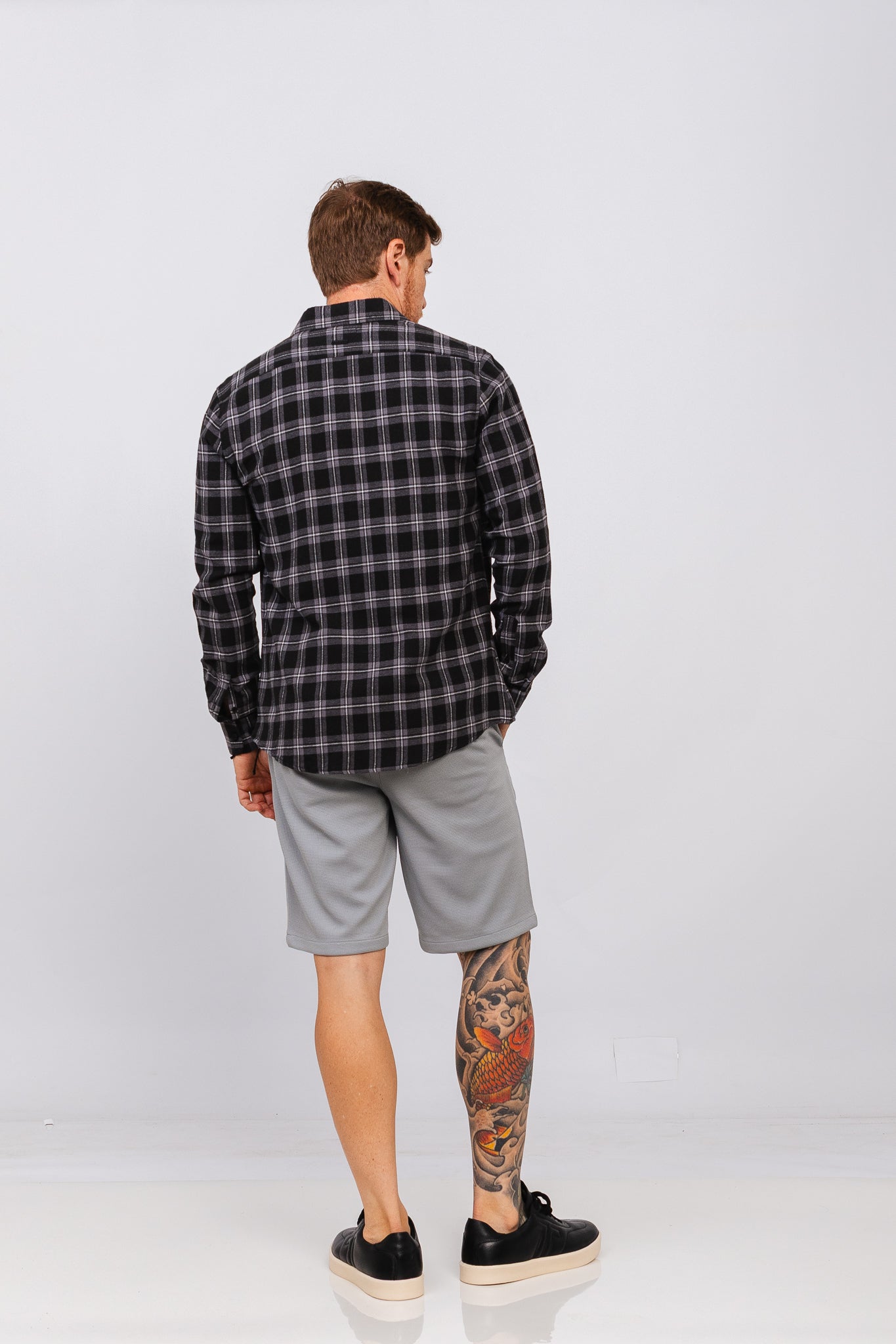 Camisa Flan Xadrez Pioneer Preta
