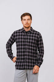 Camisa Flan Xadrez Pioneer Preta