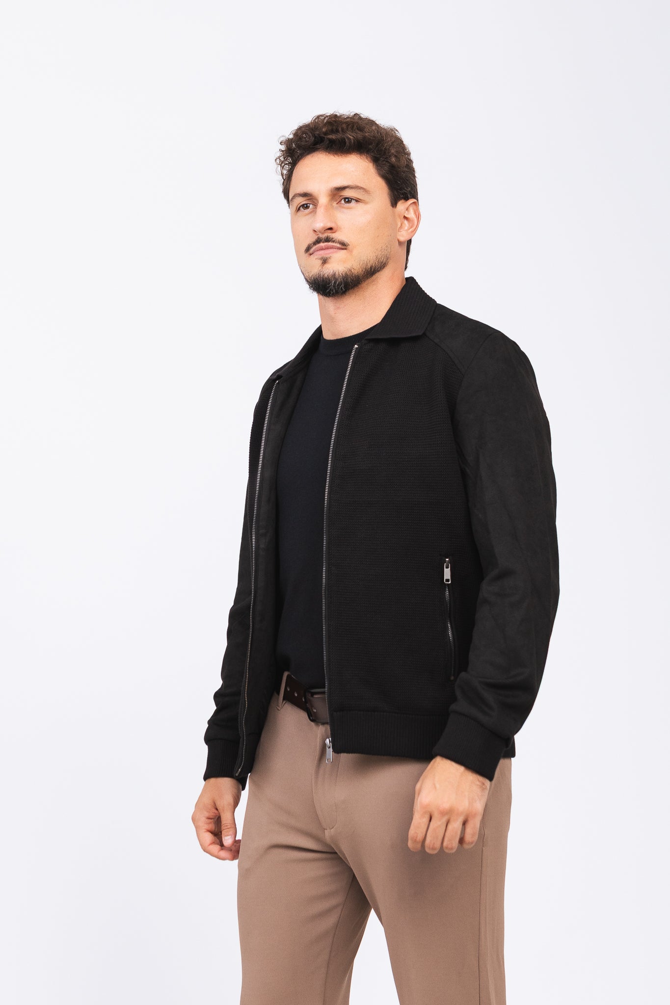 Jaqueta Tricot Matteo Preto