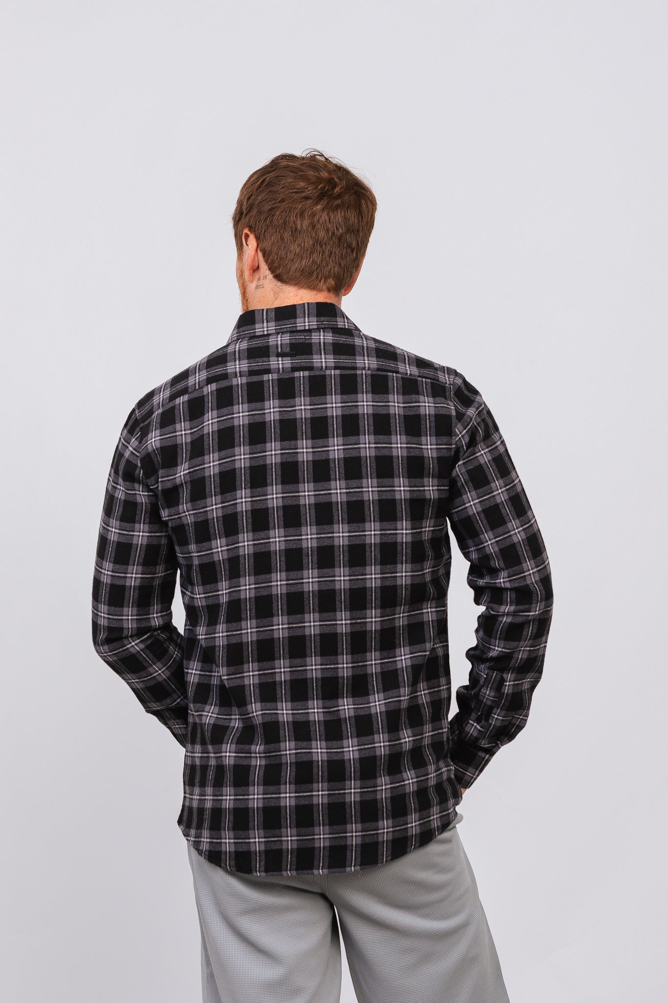 Camisa Flan Xadrez Pioneer Preta