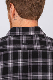 Camisa Flan Xadrez Pioneer Preta
