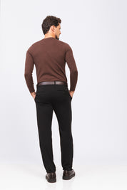 Sueter Tricot Ligne Marrom
