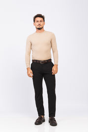 Sueter Tricot Ligne Bege