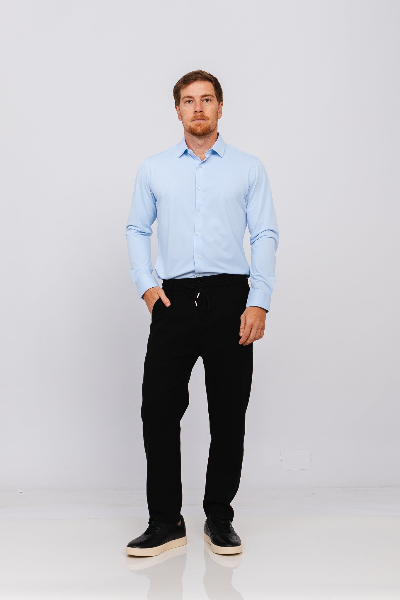 Camisa ML Easy Azul Claro