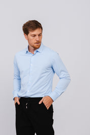 Camisa ML Easy Azul Claro