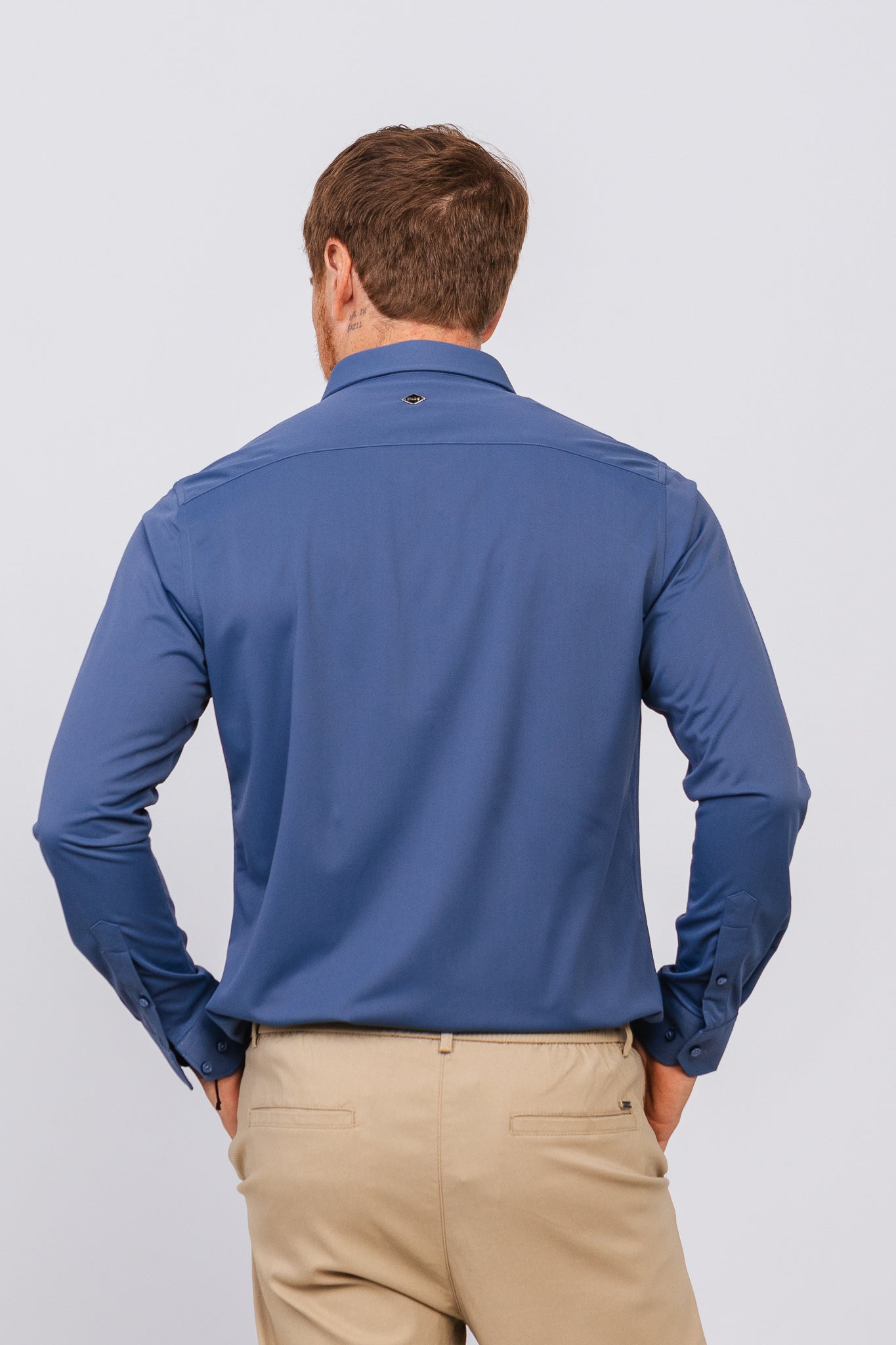 Camisa ML Easy Azul Médio