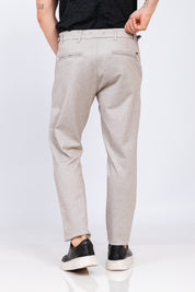 Calça Piquet Burle Bege Mesclado