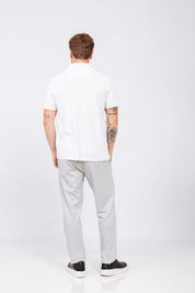 Calça Piquet Burle Cinza Mesclado