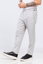 Calça Piquet Burle Cinza Mesclado