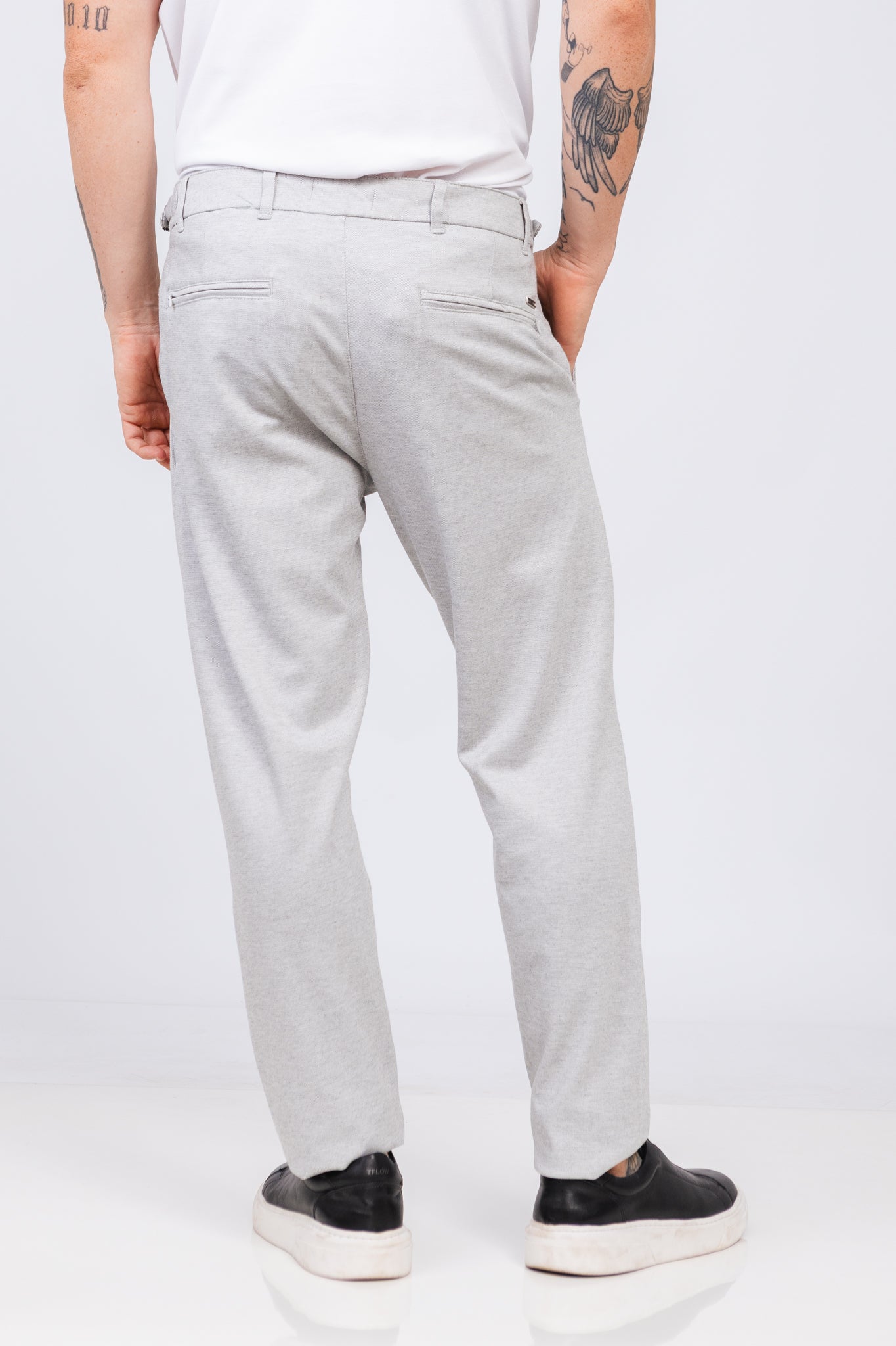 Calça Piquet Burle Cinza Mesclado