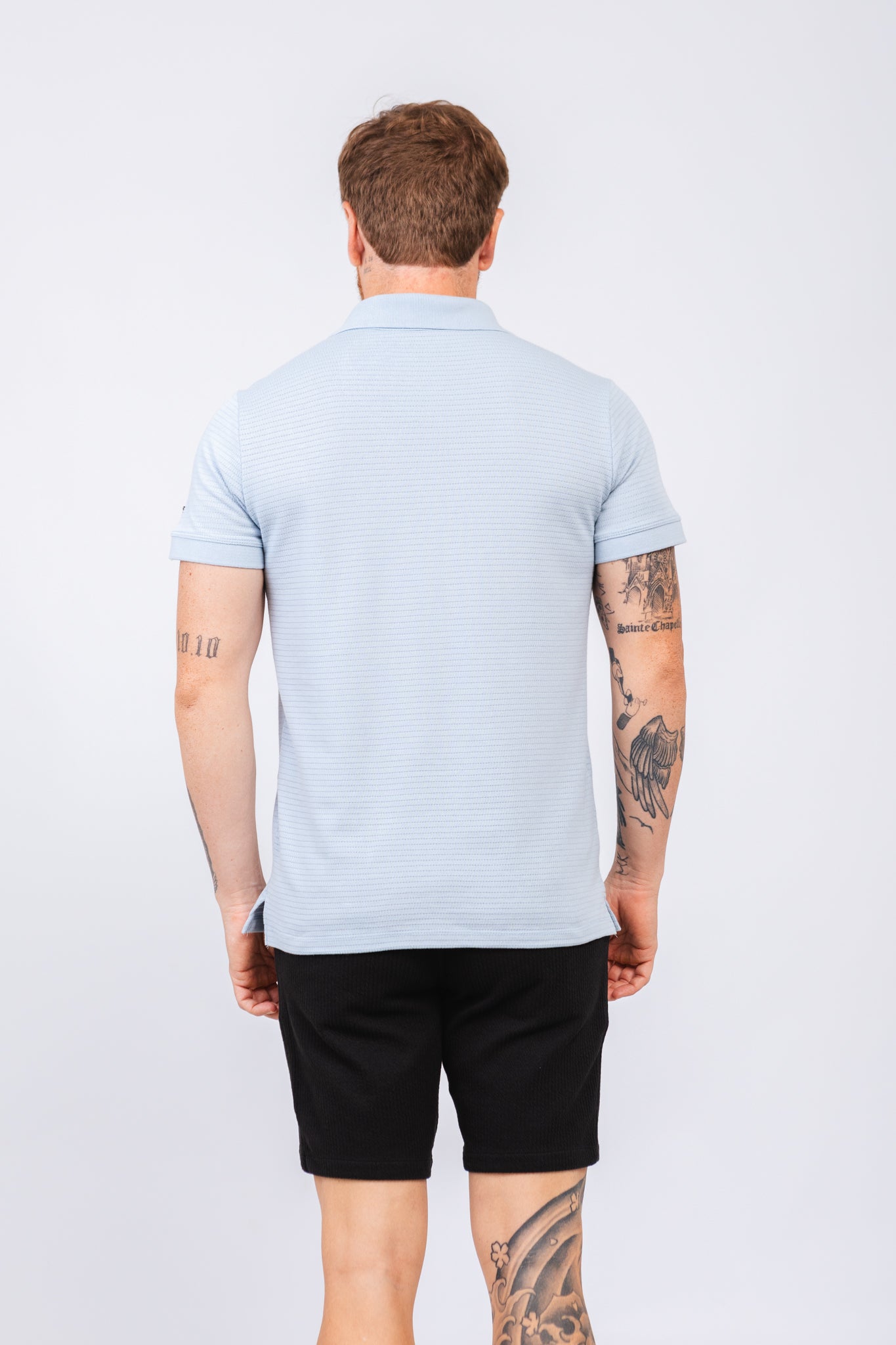 Polo Tricot Aston Azul Claro