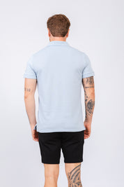 Polo Tricot Aston Azul Claro