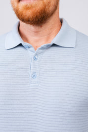 Polo Tricot Aston Azul Claro