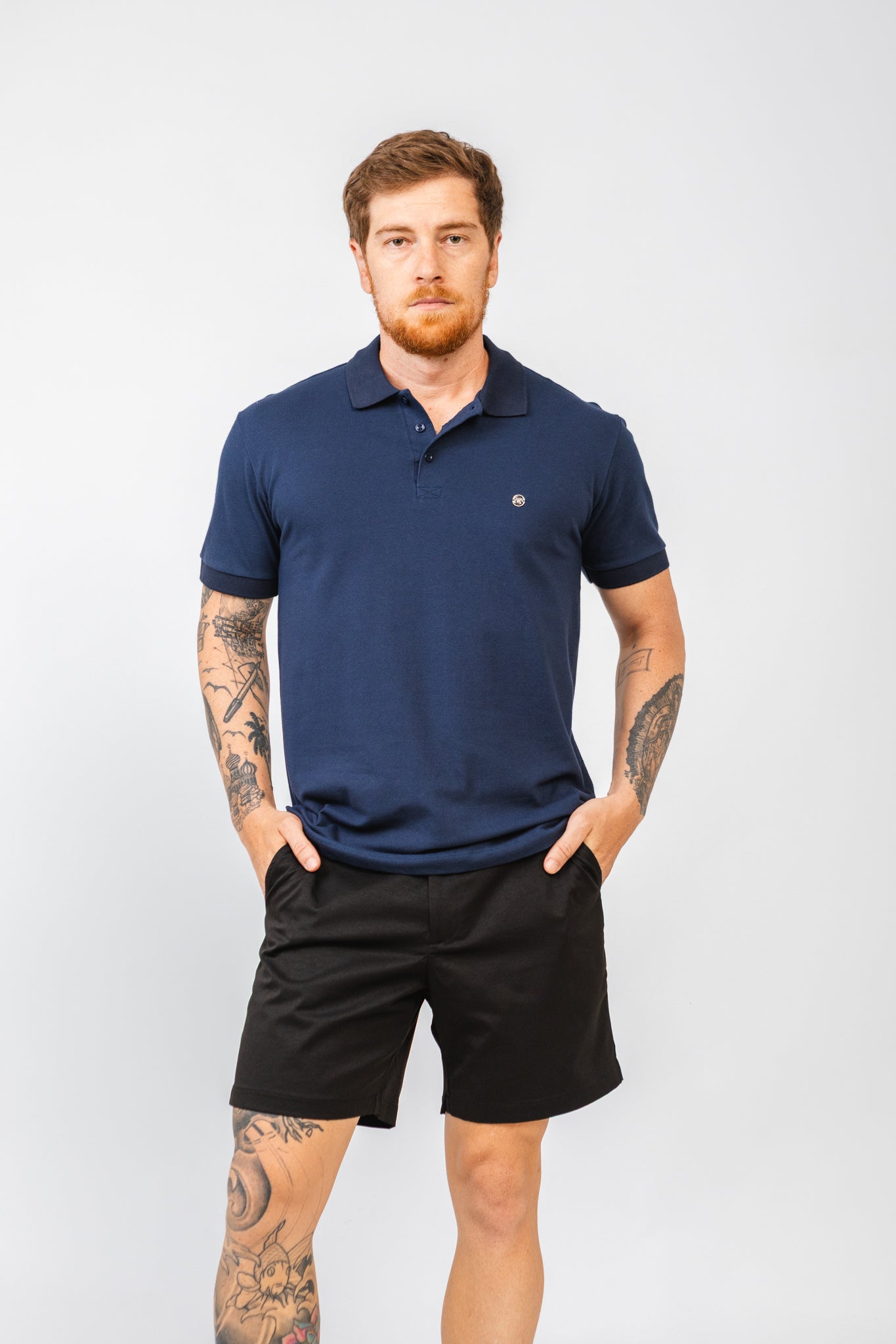 Polo Tflow Lhotse Azul Marinho