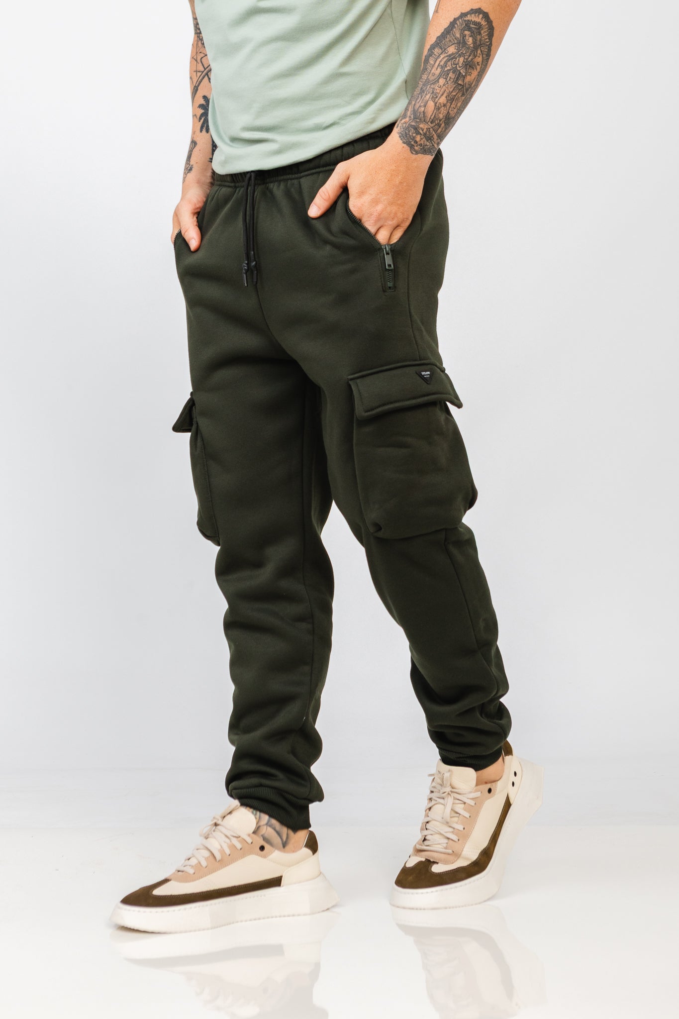 Calça Cargo Moleton Norky Verde Militar