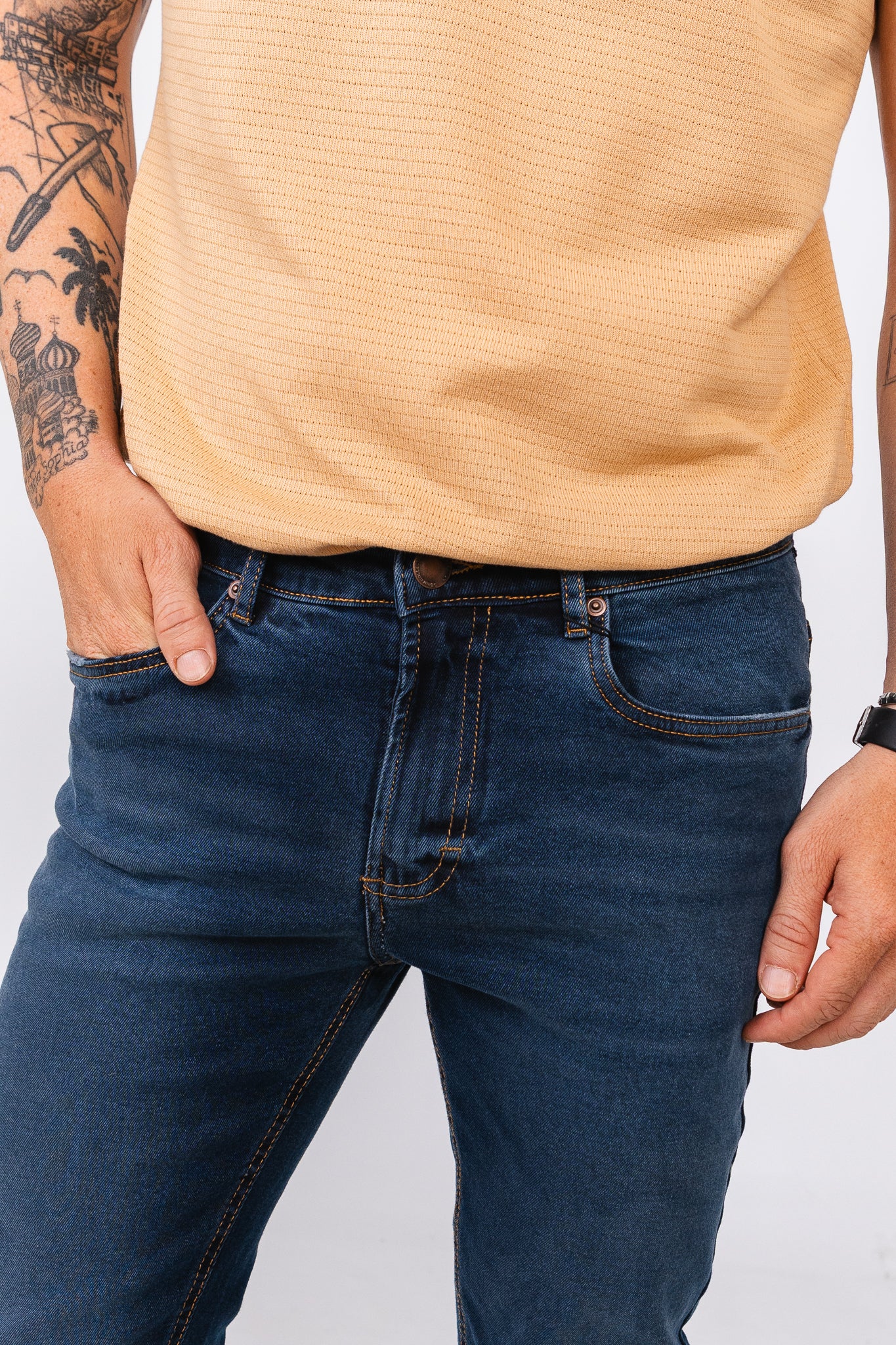 Calça Jeans Apoema Azul Médio