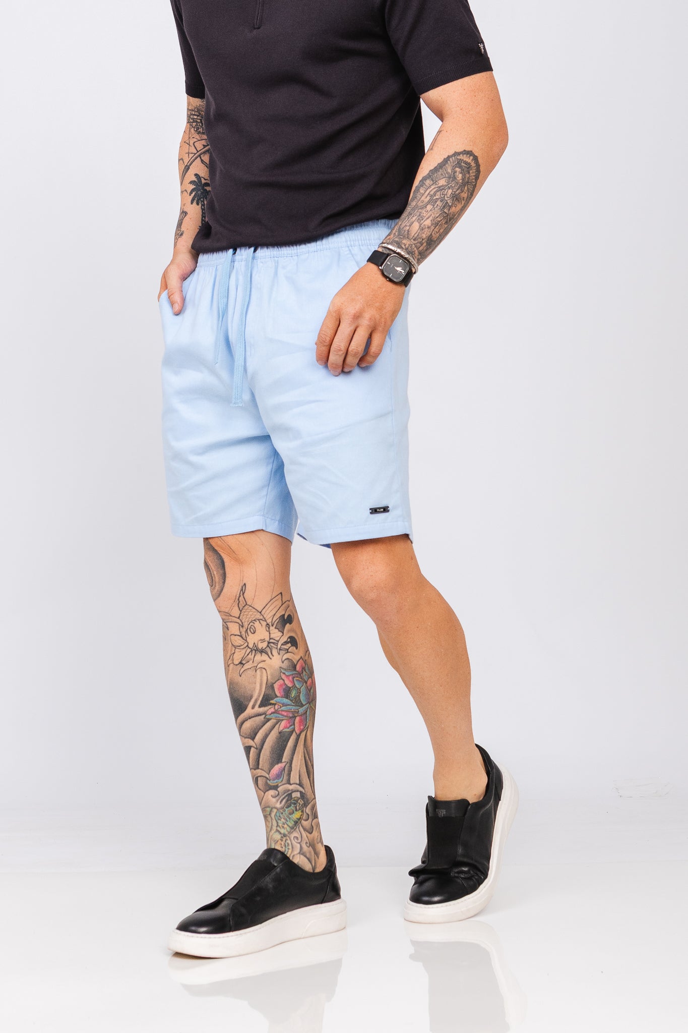 Short Sarja Tourlos Azul Claro